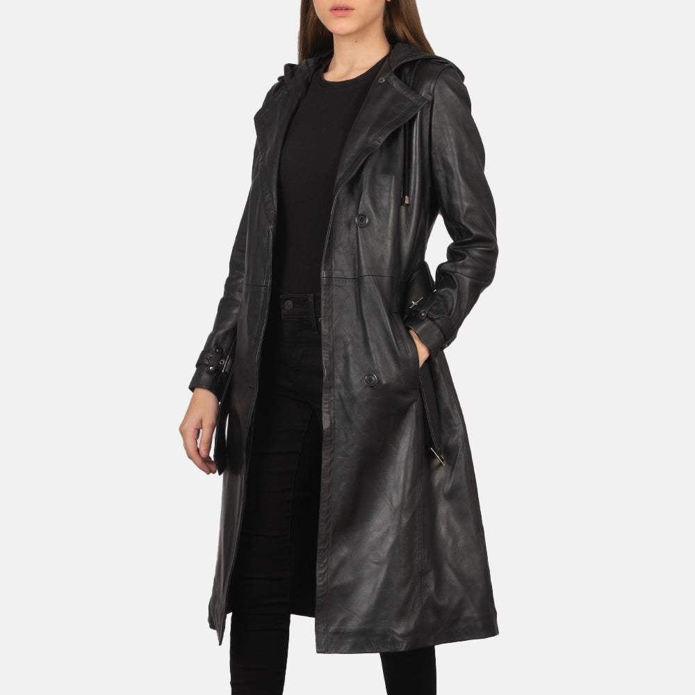 Women's Leather Trench Coats | Elegant Leather Outerwear | The